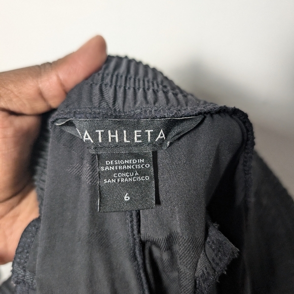 Athleta Brooklyn black camo jogger sz 6 - Picture 4 of 9
